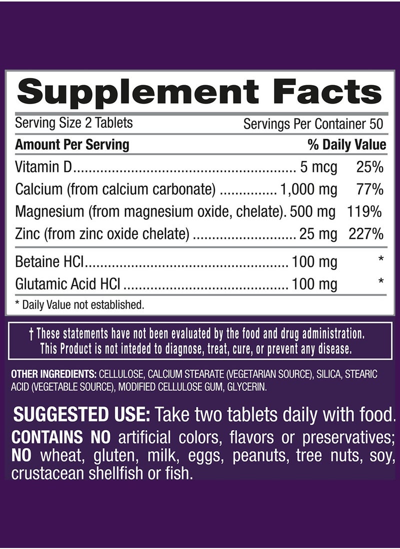 iRemedies - iCal Mag Zinc with Vitamin D3 – 100 Vegetarian Tablets – gluten free - Image 1