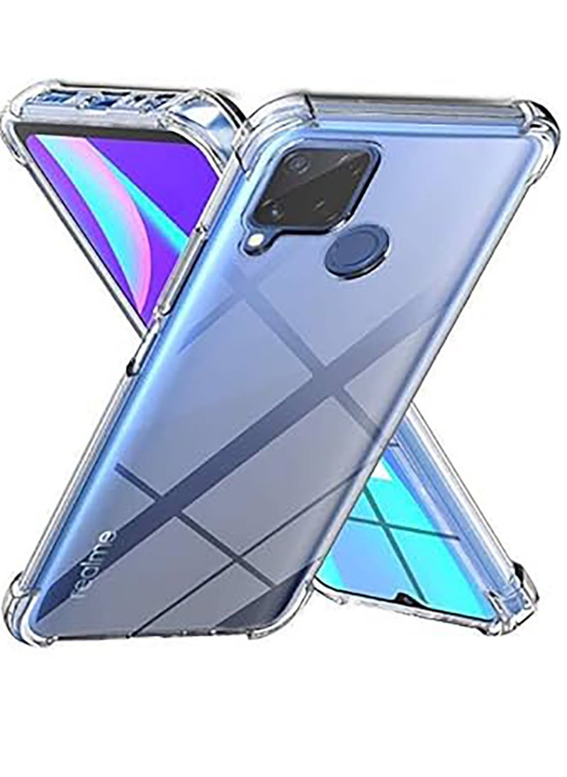Generic - Realme C12/C15 Shockproof And High-quality Case Fully Protects - Transparent - Image 1