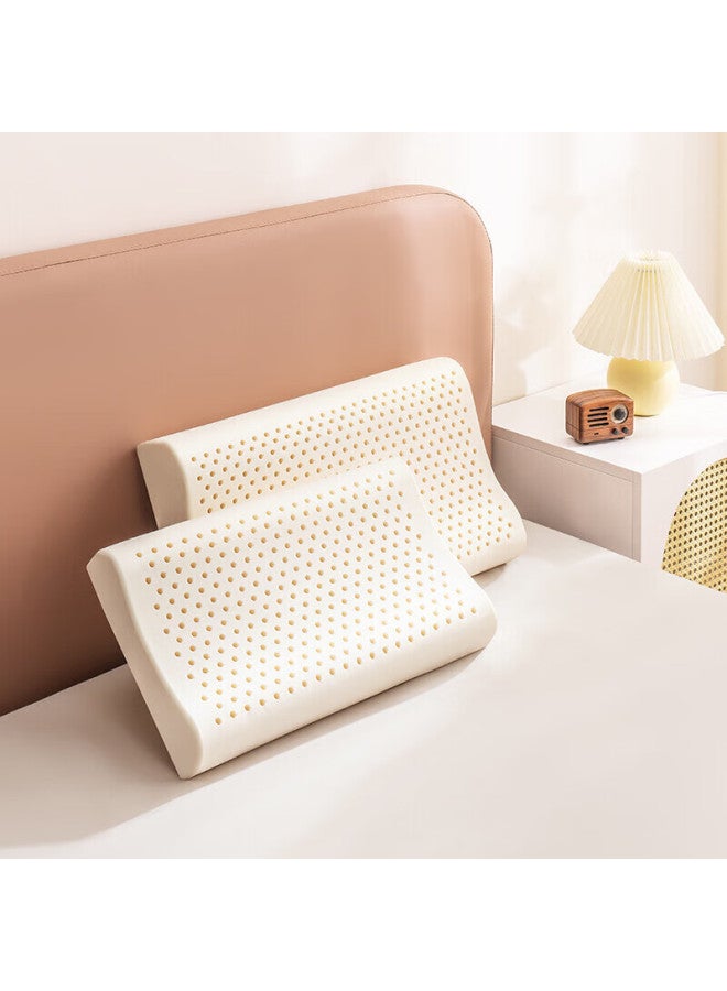 GOLDEN TREE Jinxiangshu Latex Pillow, Imported Natural Latex Cervical Pillow From Thailand, Rubber Sleeping Pillow, Children's And Teenagers' Wave Pillow - Image 5