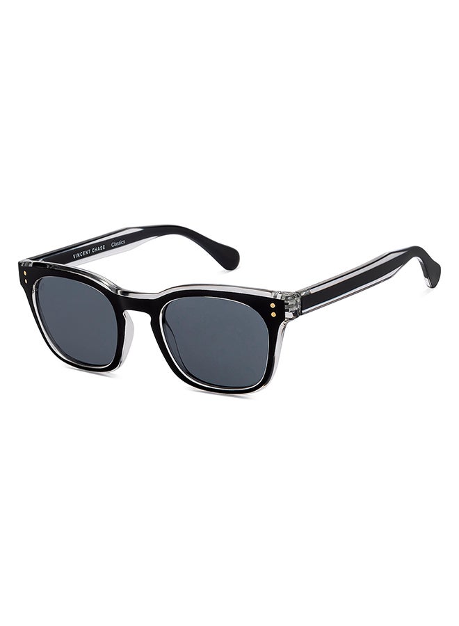 VINCENT CHASE Unisex Full Rim Square Classics Branded Latest And Stylish Sunglasses Polarized And 100% UV Protected Unisex Large VC S16745 - Image 1