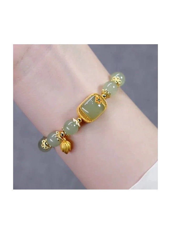 Goolsky Sugar Cube Lotus Pod Bracelet for Women | Step-by-Step Lotus Inspired Summer Jewelry | Unique Handmade Accessory  - Image 2