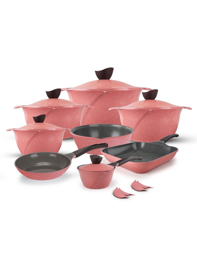 Master Master set 17 pieces (pot 18 - 20 - 24 - 28 - frying pan 24 - tray 26 - casserole 16 - grill 28 + 4 mask) 
