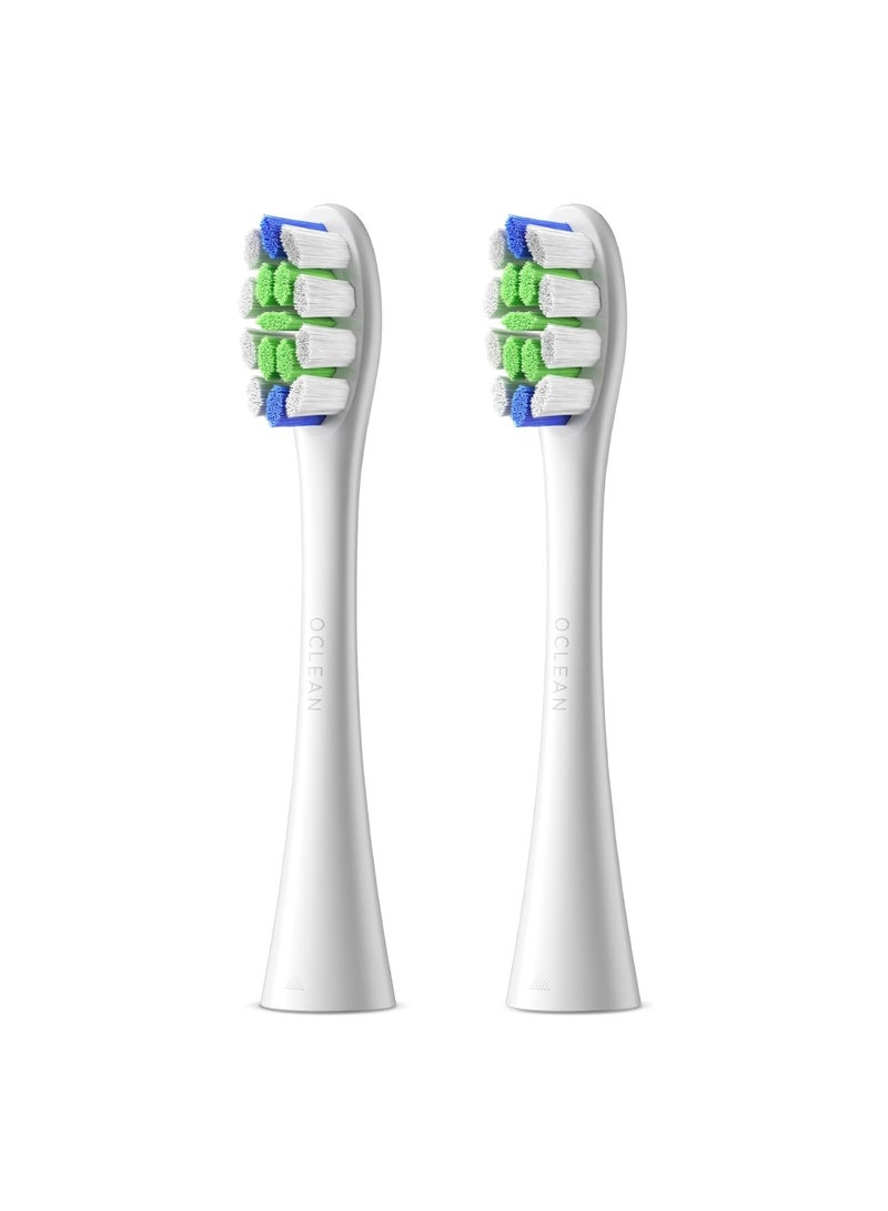 Oclean Brush Head — White — Balanced Daily Clean - Professional Clean P1c1 Contour - Fit W - Profile - 2 - Pack - Image 1