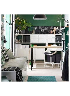 erorex Desk, Lively Pine Effect Black, 120X60 Cm  - Image 3