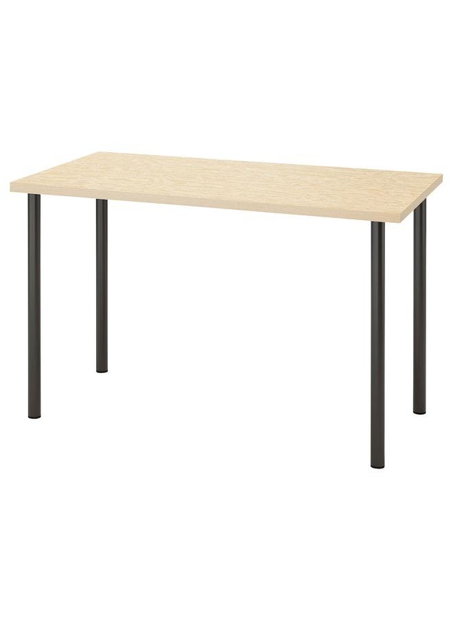 erorex Desk, Lively Pine Effect Black, 120X60 Cm  - Image 1