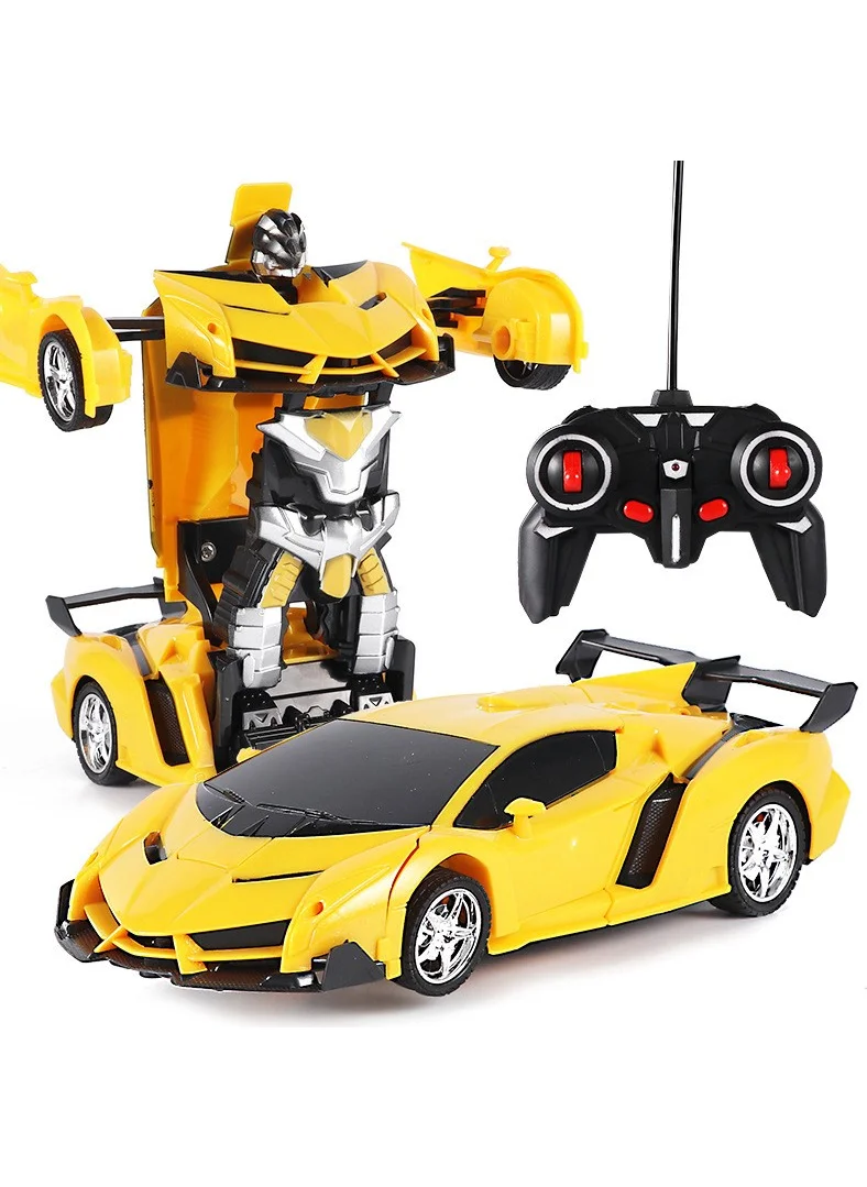 Mj Toys Toy Remote Control Transformers Style Robot Transforming Toy Car Ferrari