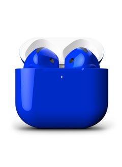 MERLIN CRAFT CUSTOMIZED APPLE AIRPODS 4 BLUE GLOSSY