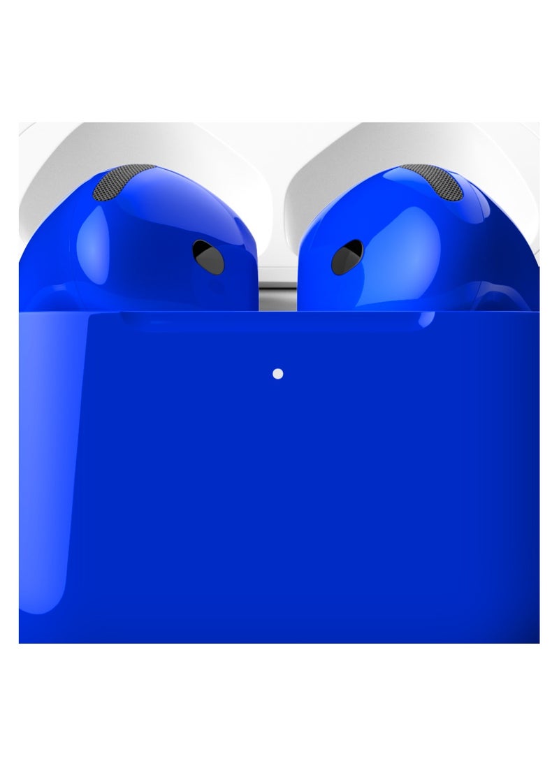 Craft - MERLIN CRAFT CUSTOMIZED APPLE AIRPODS 4 BLUE GLOSSY - Image 1