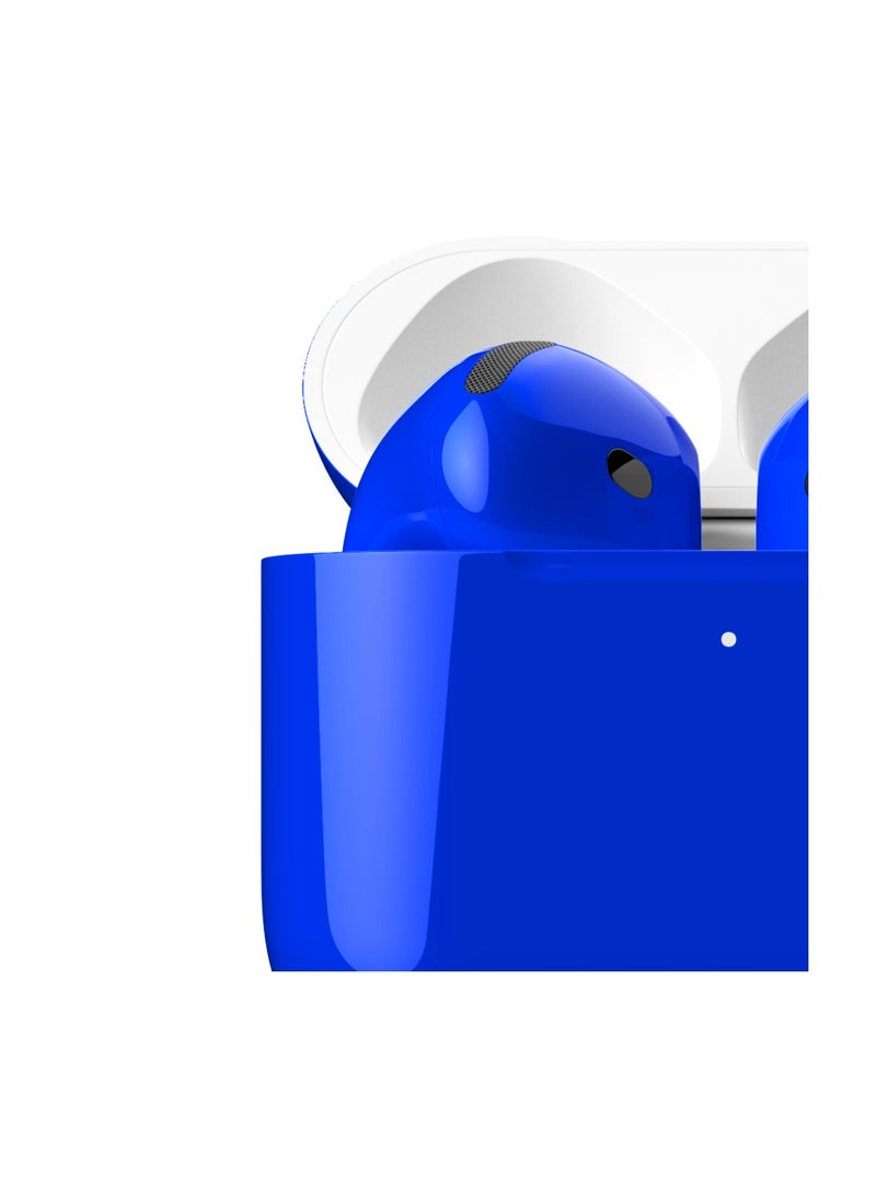 Craft - MERLIN CRAFT CUSTOMIZED APPLE AIRPODS 4 BLUE GLOSSY - Image 1