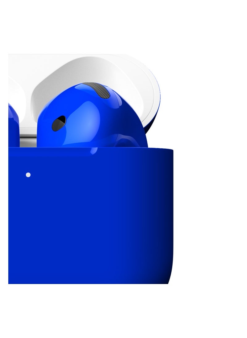 Craft - MERLIN CRAFT CUSTOMIZED APPLE AIRPODS 4 BLUE GLOSSY - Image 1