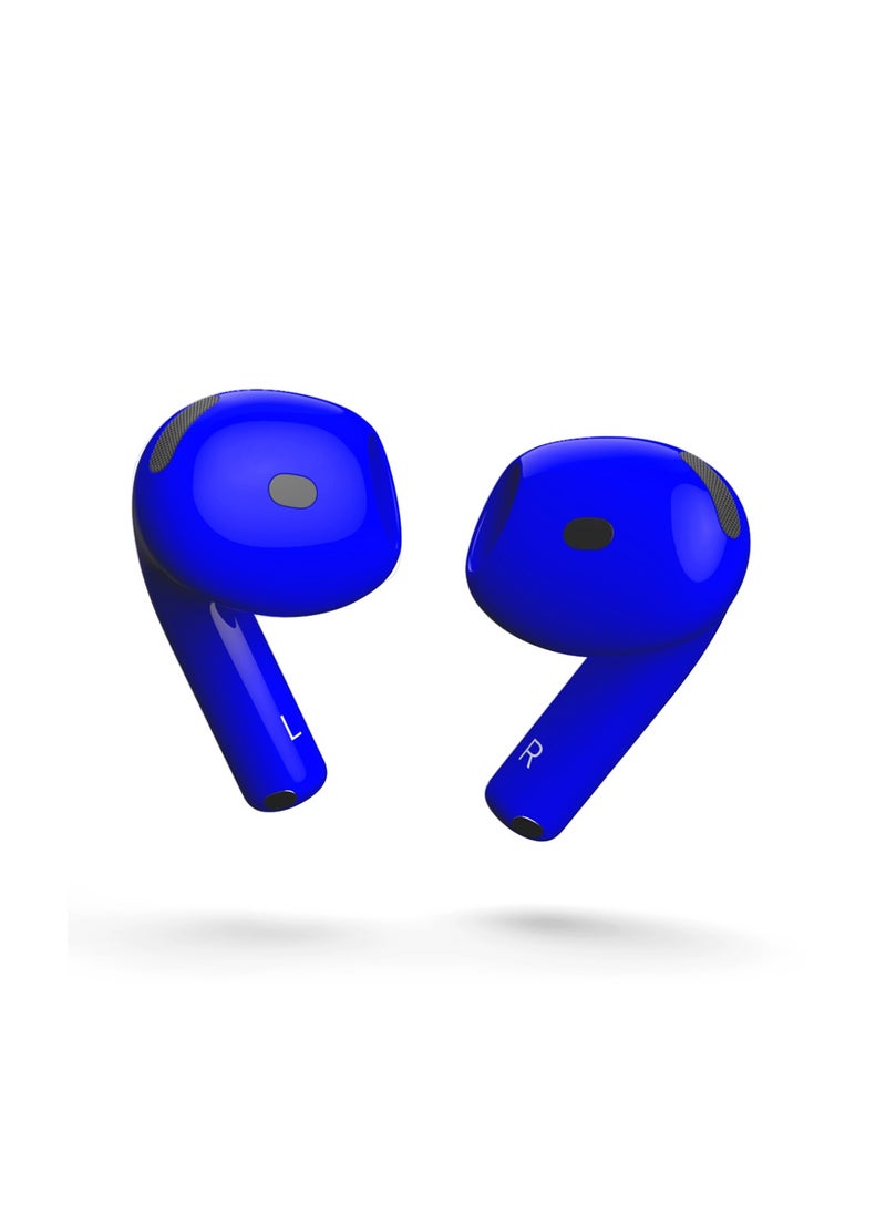 Craft - MERLIN CRAFT CUSTOMIZED APPLE AIRPODS 4 BLUE GLOSSY - Image 1