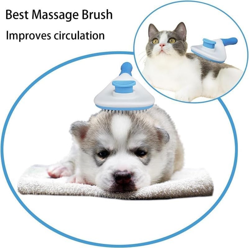 BLISSBORN Dog hair brush Thin Slicker dog Brush for hair dogs & Cat brush | Self Clean dog comb for deseeding brush for dog accessories & cat accessories (Pack Of 1) - Image 5