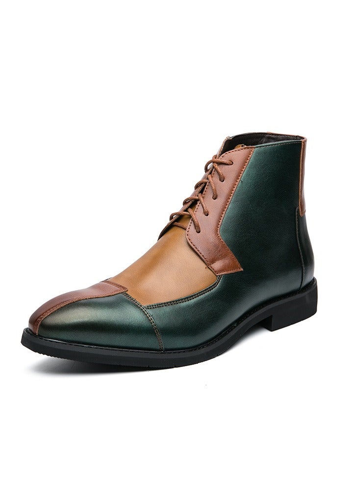 KUYING New Men's Casual Leather Boots - Image 1