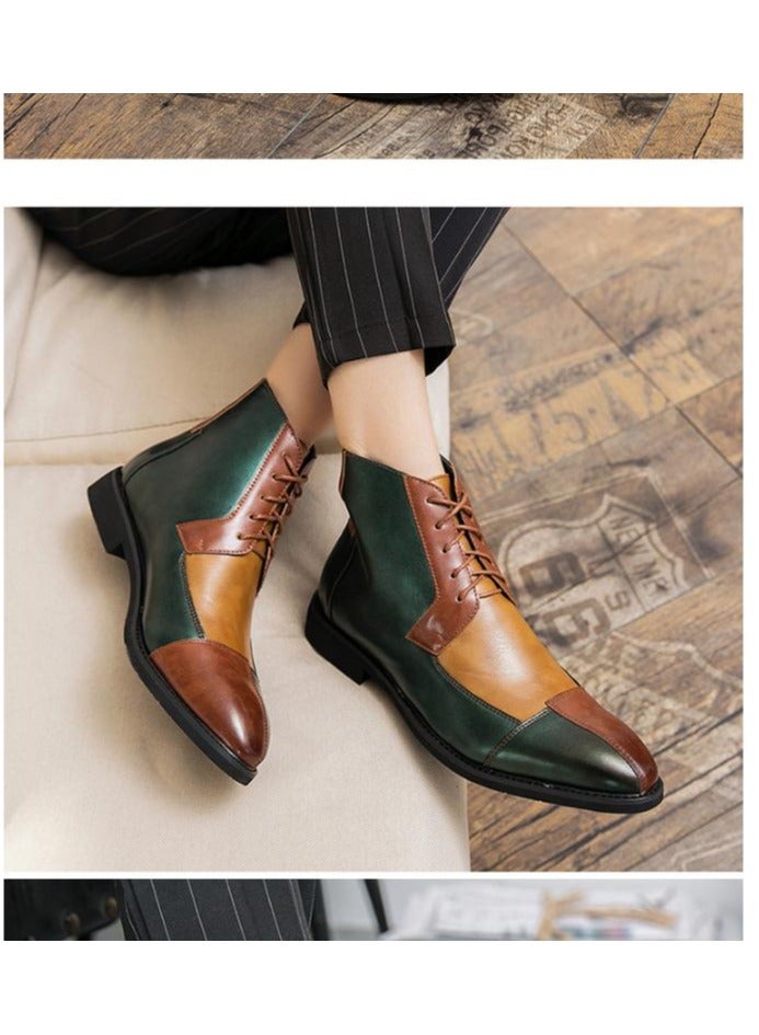 KUYING New Men's Casual Leather Boots - Image 2