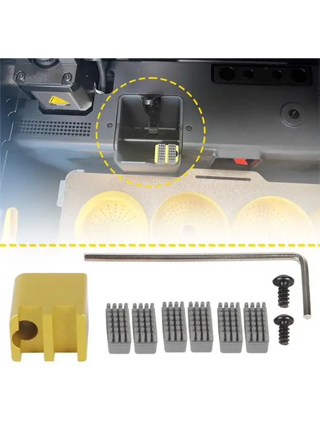 Golden 10pcs 3D Printer Nozzle Upgrade Kit For Bambu X1 P1 Series - Image 1
