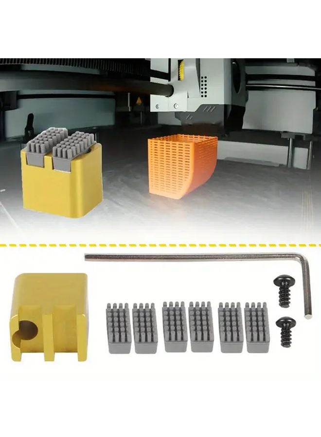 Golden 10pcs 3D Printer Nozzle Upgrade Kit For Bambu X1 P1 Series - Image 4