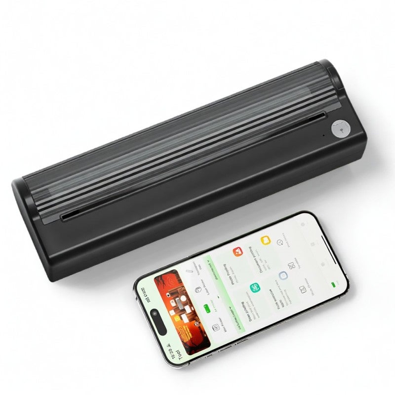 Mobile Printer: 304 DPI Black Compact Design - High Compatibility Wireless Thermal Printing For Study Office Home Use - Image 1