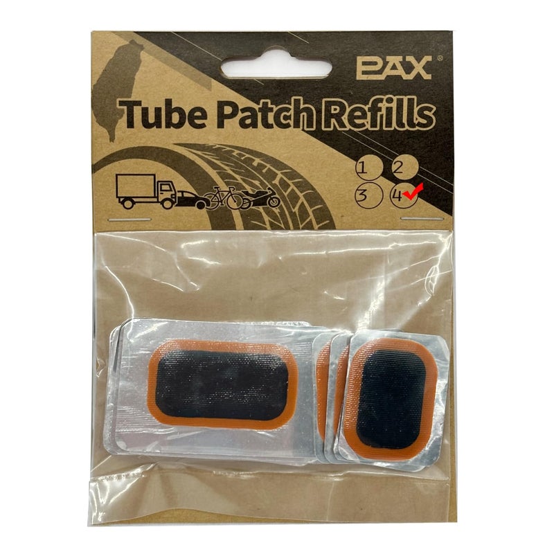 PAX 12 Pcs Inner Tube Patch Refills 4 Pcs X 24x41mm 24x35mm 34x52mm Puncture Flat Tire Repair Patch Kit for Bicycle Motorcycle Scooter BMX ATVs River Floating Inflatable Rubber - Image 3
