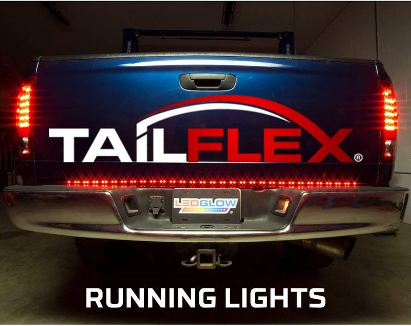 LEDGlow 49 Inch TailFlex Truck Tailgate Flexible LED Light Bar - Brake and Turning Signal - White Reverse Lights - Image 5