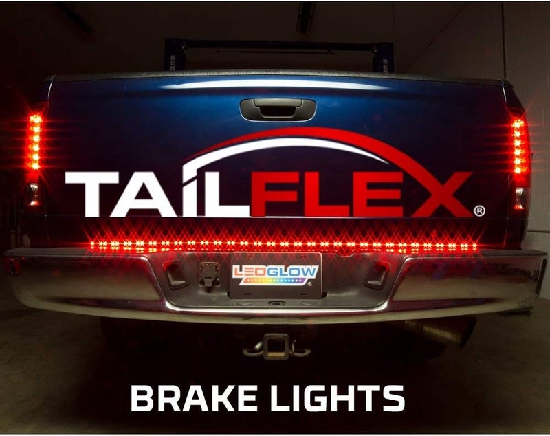 LEDGlow 49 Inch TailFlex Truck Tailgate Flexible LED Light Bar - Brake and Turning Signal - White Reverse Lights - Image 3
