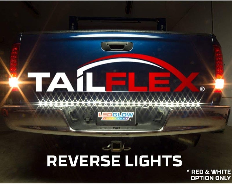 LEDGlow 49 Inch TailFlex Truck Tailgate Flexible LED Light Bar - Brake and Turning Signal - White Reverse Lights - Image 4