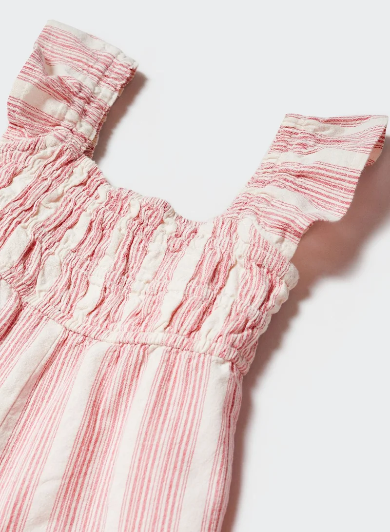 MANGO Kids Striped Playsuits