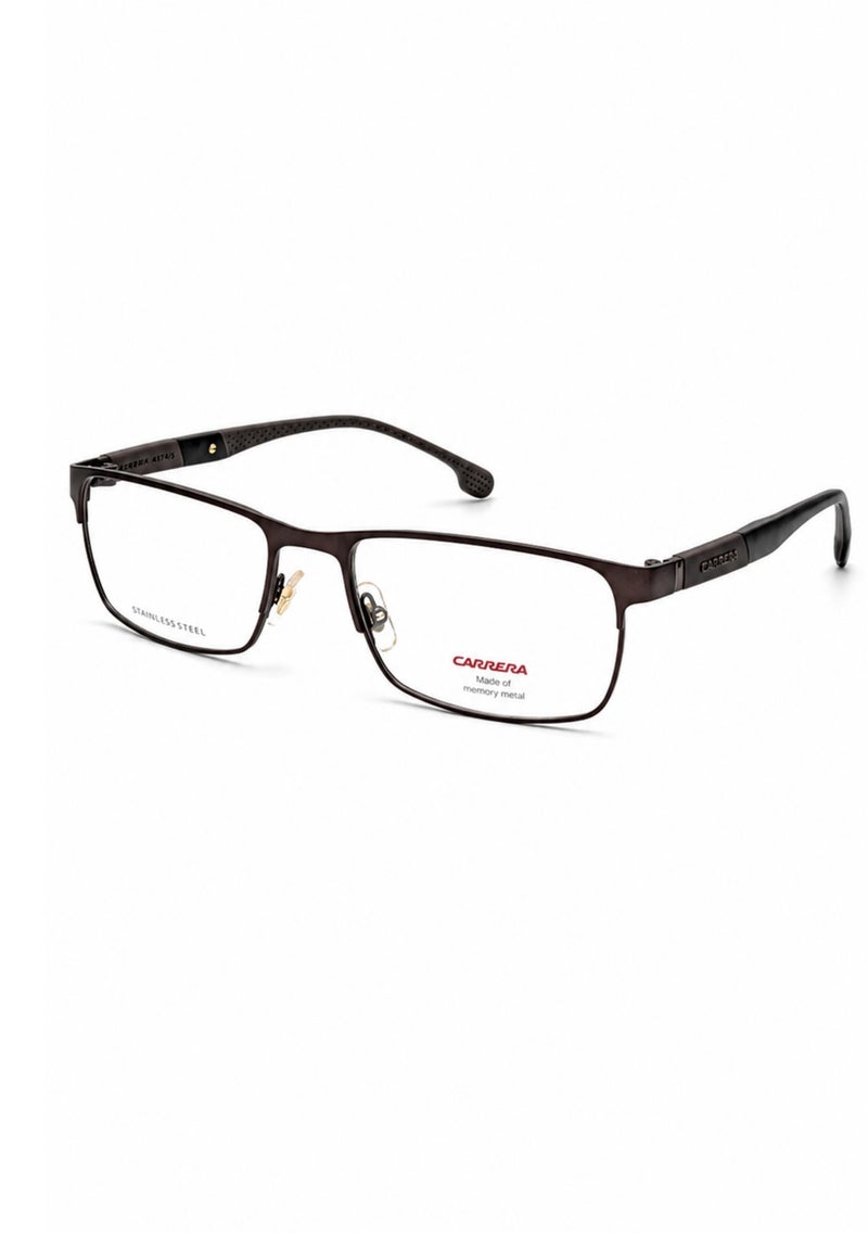 كاريرا إطار نظارات طبية رجالي CARRERA 8849 VZH 55، إطار كامل من الفولاذ المقاوم للصدأ، نظارات خفيفة الوزن ومناسبة لتركيب العدسات الطبية، لون برونزي مطفي، مقاس 55-18-140 مم. - Image 3