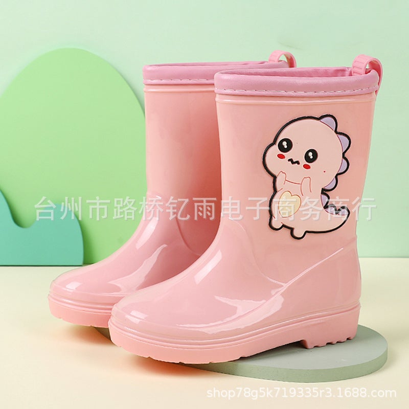 South Korea Rain Boots Children Rain Boots Kindergarten Rubber Shoes Cute Princess Non-Slip Baby Kids Boys Girls Waterproof - Image 1