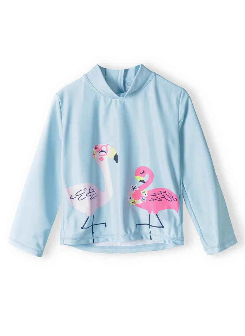 MINOTI Kids Girls Long Sleeve Rash Top And Short Set