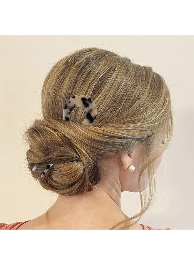 Bukela Acetate Sheet Hairpin, U-Shaped Non-Slip Hairpin, Fashion Hair Accessories, Vintage Hair Accessories (3 Pcs)  - Image 4