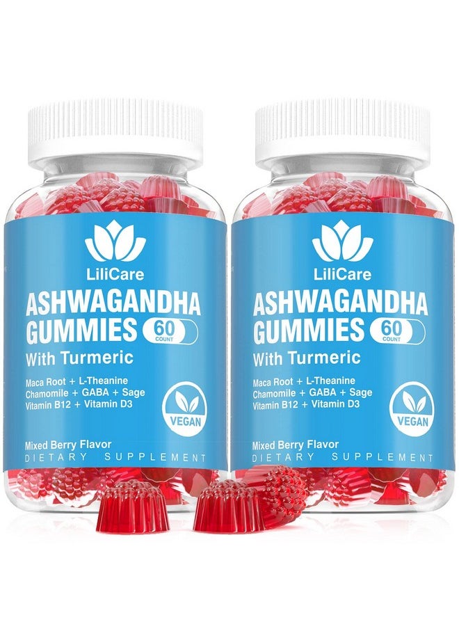 EnvyDeal - 2 Pack Ashwagandha Gummies 2000Mg Organic Ashwa Root Extract Supplement For Women & Men 120 Count - Image 1