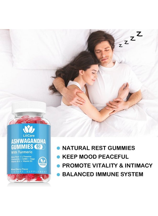 EnvyDeal - 2 Pack Ashwagandha Gummies 2000Mg Organic Ashwa Root Extract Supplement For Women & Men 120 Count - Image 1