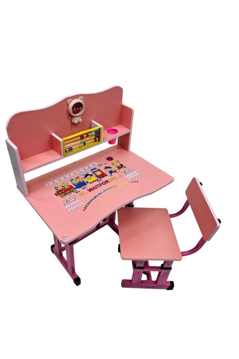 Generic Kids Activity Drawing Study Table with Chair  - Image 1