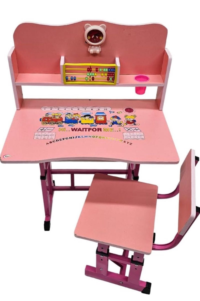 Generic Kids Activity Drawing Study Table with Chair  - Image 2
