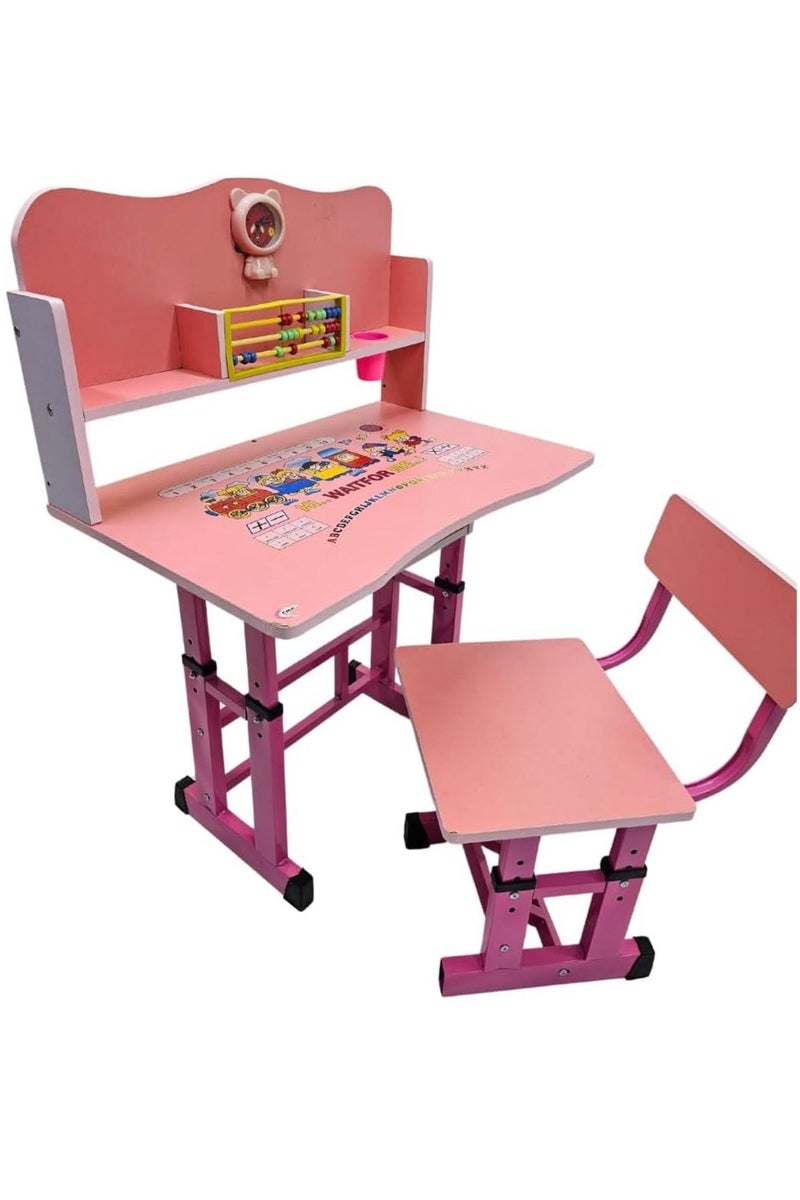 Generic Kids Activity Drawing Study Table with Chair  - Image 3