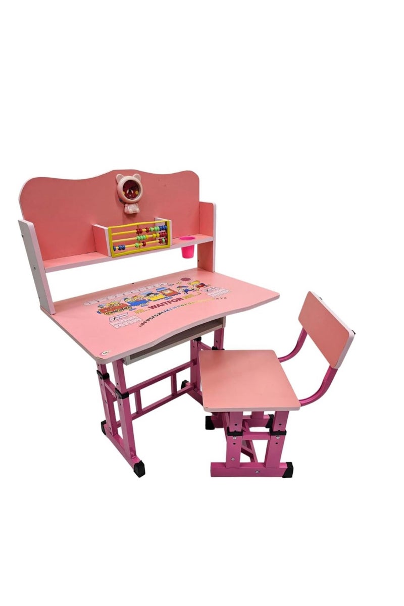 Generic Kids Activity Drawing Study Table with Chair  - Image 4