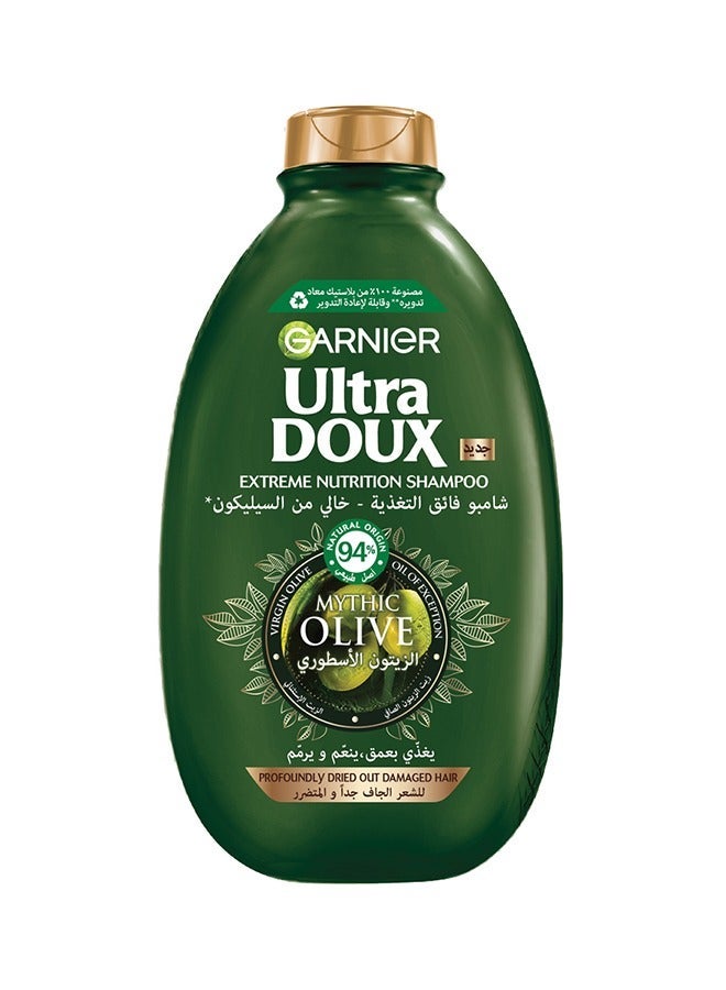 garnier Ultra Doux Mythic Olive Extreme Nutrition Shampoo- 2x 400ml - Image 3