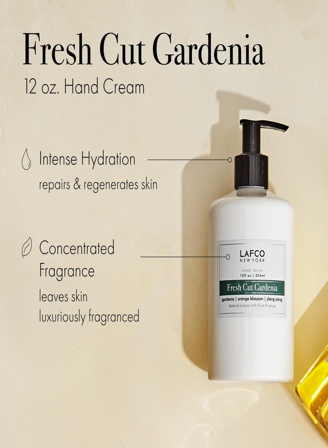 LAFCO New York Hand Cream, Fresh Cut Gardenia - 12 oz - Restores & Repairs Skin - All Skin Types - Hypoallergenic, Synthetic Free & Cruelty Free - Made in Italy - Image 2