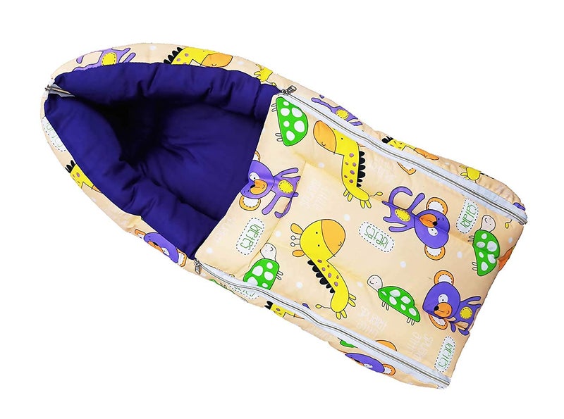 CUSTOMARY Baby 2 in 1 Sleeping Bag/Carry Bag/Bedding Set/Gift Set (0 to 3 Month) (Baby-Peach) - Image 1