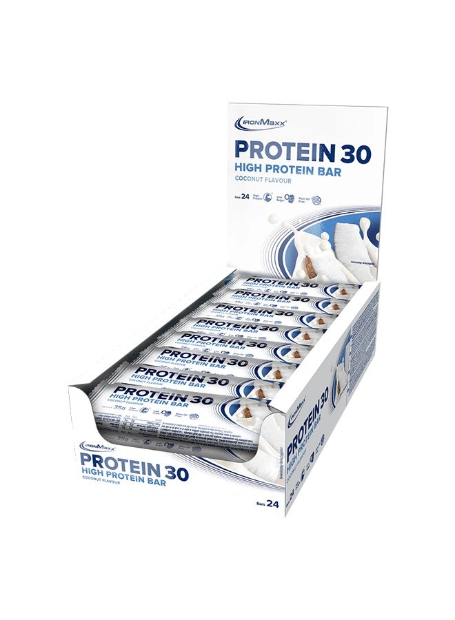 IronMaxx PROTEIN 30 Bar | 24 x 35g | 30% Protein, Coconut Flavour, Low Sugar, Vitamin-Enriched - Image 2