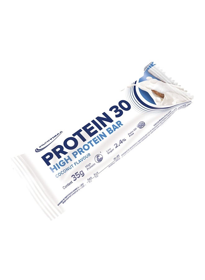IronMaxx PROTEIN 30 Bar | 24 x 35g | 30% Protein, Coconut Flavour, Low Sugar, Vitamin-Enriched - Image 1