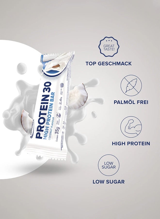 IronMaxx PROTEIN 30 Bar | 24 x 35g | 30% Protein, Coconut Flavour, Low Sugar, Vitamin-Enriched - Image 3