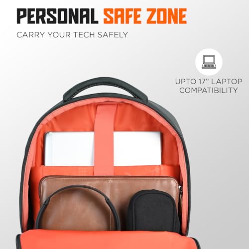 Skybags Zinex 01 30L Laptop Backpack (Black) - Image 5