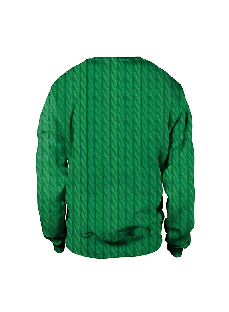 إسكدنيا جنس واحد عيد الميلاد القفز سترة مطبوعة سترة سترة الخريف الشتاء قمم الملابس - Image 2