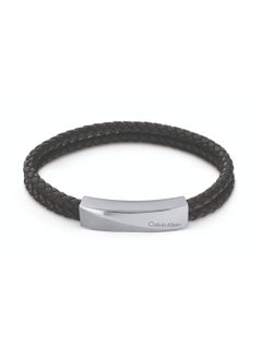 CALVIN KLEIN CALVIN KLEIN JEWELRY BRAIDED BRACELET FAMILY MENS LEATHER BRACELET - 35000097  - Image 1