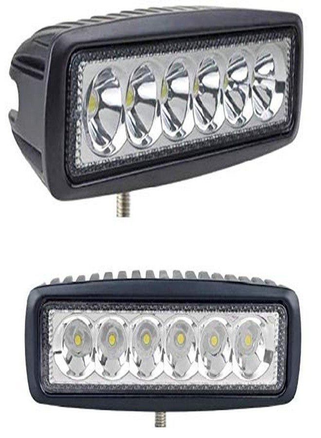 A2D 6000k 6LED Super Bright Cree LED Bike AUX Lights White Set of 2 For bike of Fazer FI - Image 2
