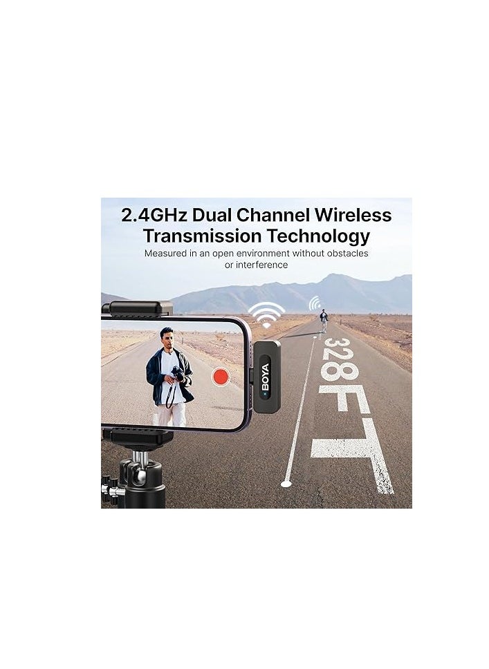 BOYA BY-V30  Dual-Channel 2.4G Wireless mic Kit For TYPE-C + Charhing Case  - Image 5