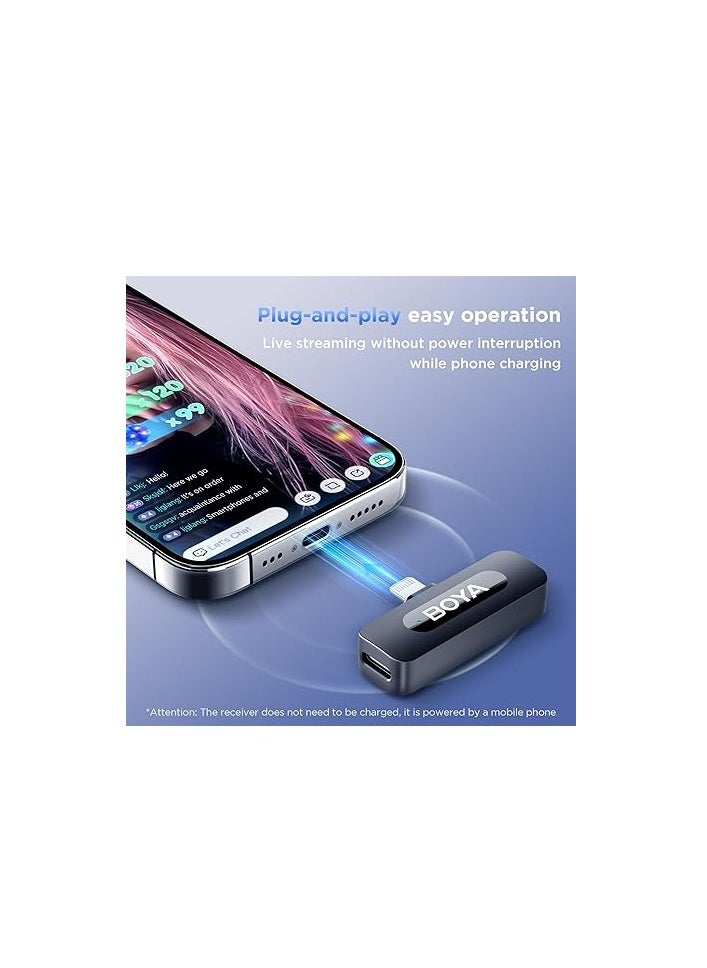 BOYA - BY-V30  Dual-Channel 2.4G Wireless mic Kit For TYPE-C + Charhing Case - Image 1
