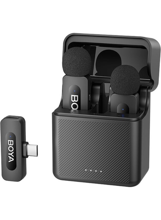 BOYA BY-V30  Dual-Channel 2.4G Wireless mic Kit For TYPE-C + Charhing Case - Image 1