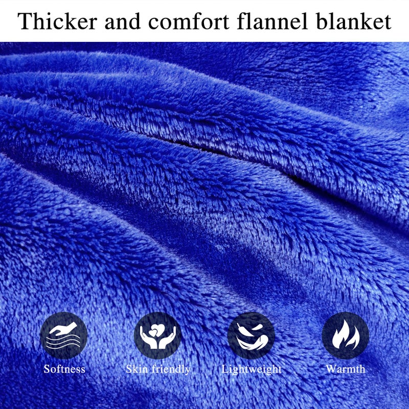 كيه بي بليس Kpblis هوديي بطانية يمكن ارتداؤها للنساء والرجال الضخم الذي يمكن ارتداؤه قميص قميص من النوع الثني دافئ ودافئ بطانية من الصوف العملاقة القابلة للارتداء مع الأكمام والجيب العملاق للبالغين والأطفال الأزرق - Image 4